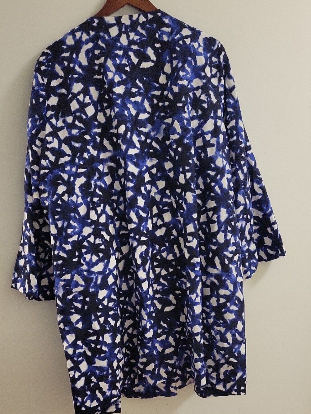 Marina Renaldi  Abstract Open-Front Long Line‎ Blazer - Picture 7 of 7